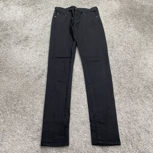 AG Adriano Goldschmied Farrah Ankle High Rise Skinny Jeans Women 25R Black 26x29